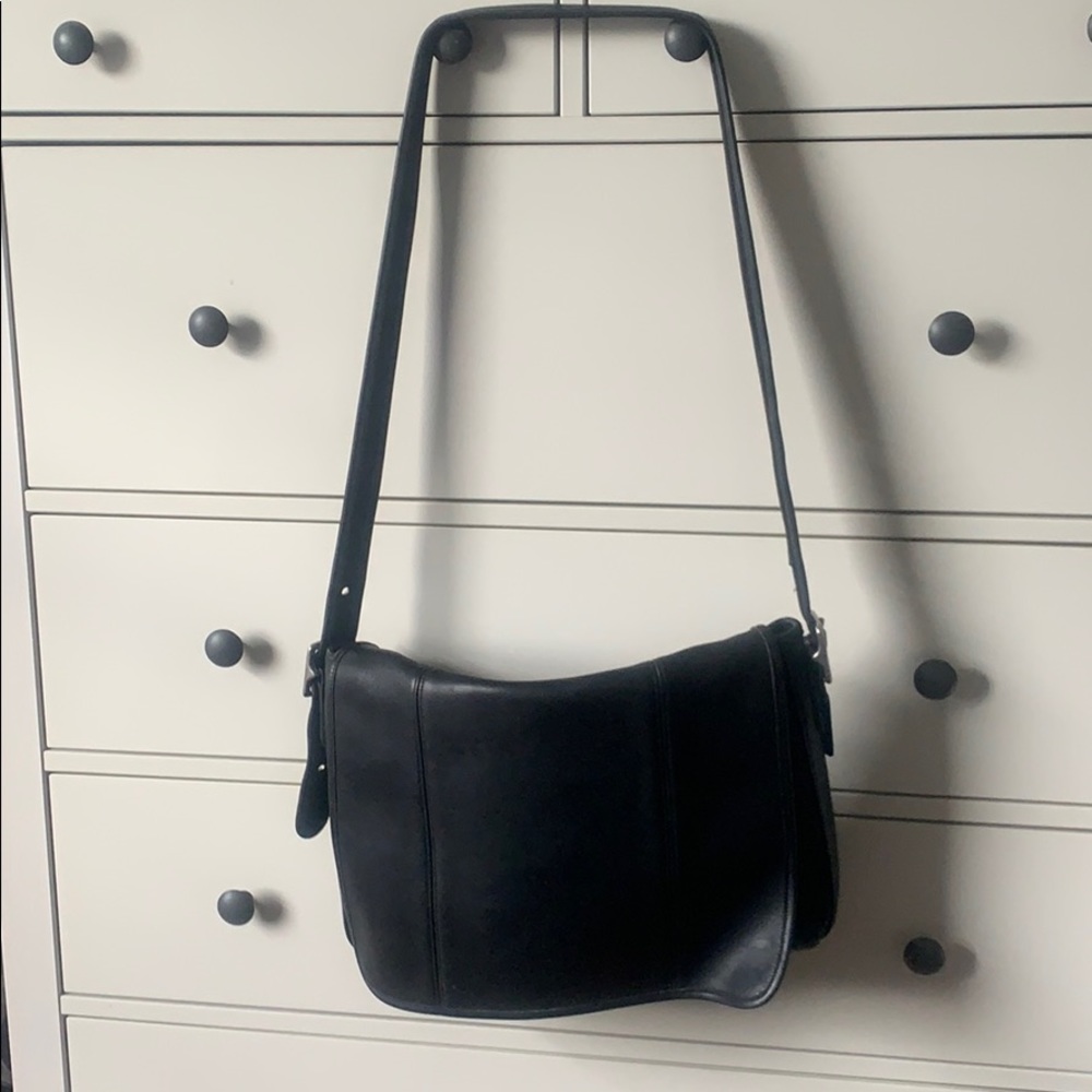 Unisex Coach Leather Crossbody Bag
